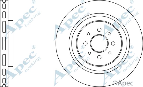 APEC BRAKING stabdžių diskas DSK2967